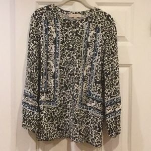 Loft rayon print blouse
